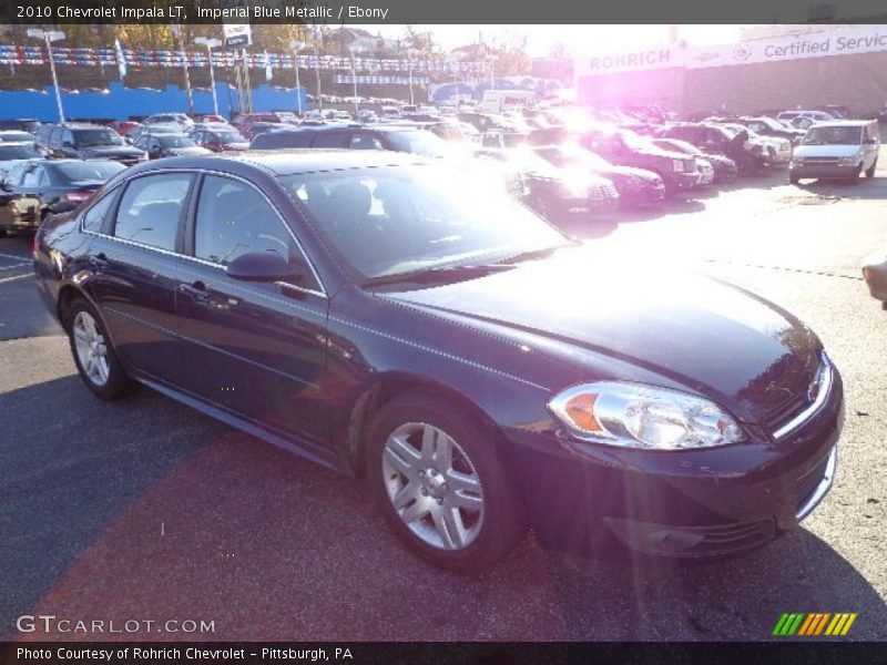 Imperial Blue Metallic / Ebony 2010 Chevrolet Impala LT