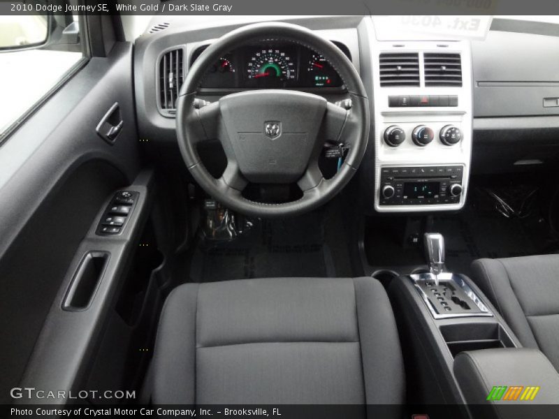 White Gold / Dark Slate Gray 2010 Dodge Journey SE