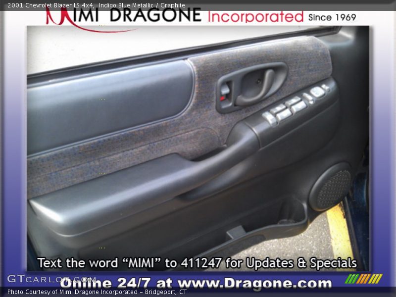 Indigo Blue Metallic / Graphite 2001 Chevrolet Blazer LS 4x4