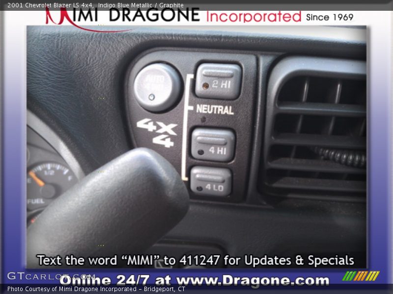 Indigo Blue Metallic / Graphite 2001 Chevrolet Blazer LS 4x4