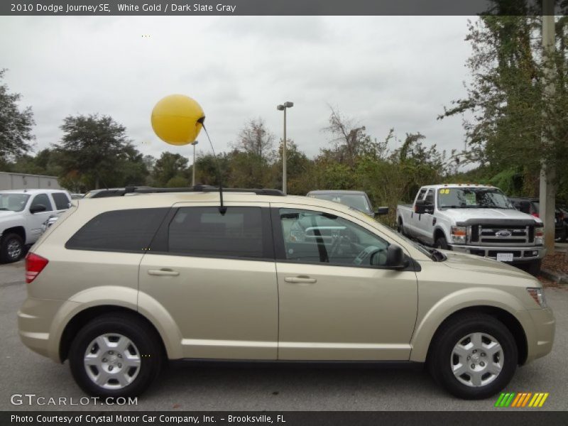 White Gold / Dark Slate Gray 2010 Dodge Journey SE