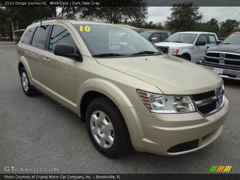 White Gold / Dark Slate Gray 2010 Dodge Journey SE