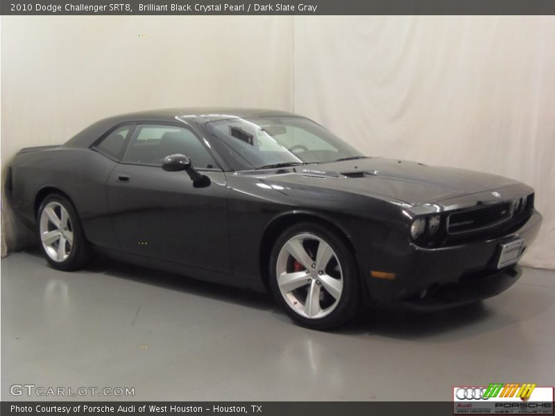 Brilliant Black Crystal Pearl / Dark Slate Gray 2010 Dodge Challenger SRT8