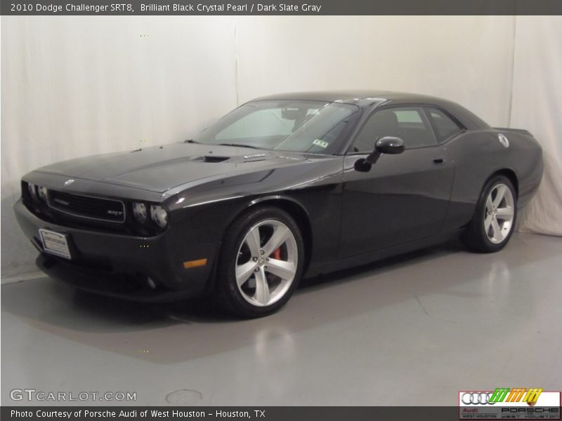 Brilliant Black Crystal Pearl / Dark Slate Gray 2010 Dodge Challenger SRT8