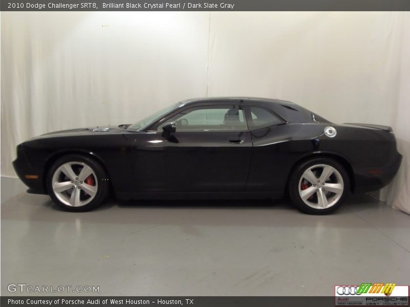 Brilliant Black Crystal Pearl / Dark Slate Gray 2010 Dodge Challenger SRT8