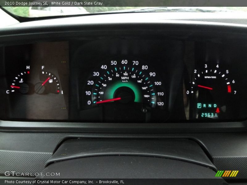 White Gold / Dark Slate Gray 2010 Dodge Journey SE