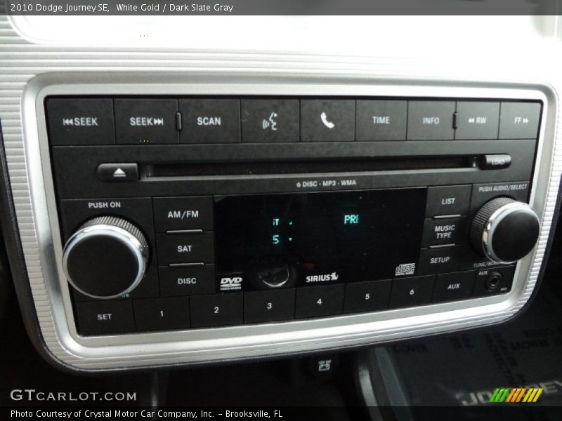 White Gold / Dark Slate Gray 2010 Dodge Journey SE