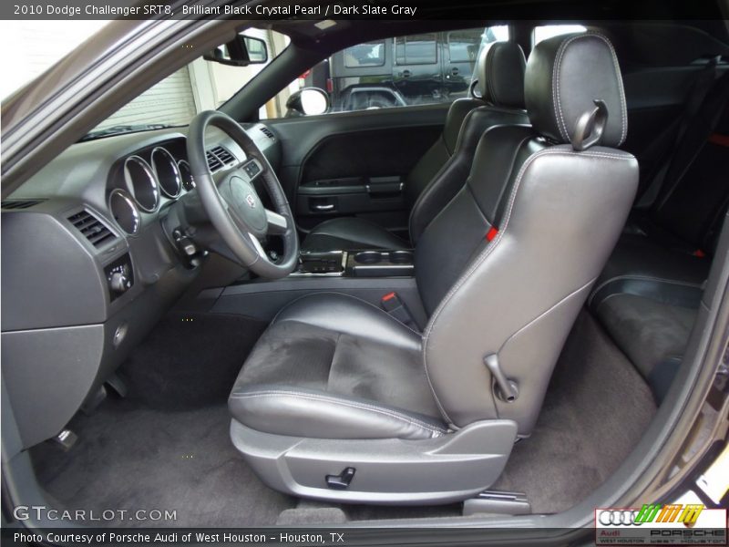 Brilliant Black Crystal Pearl / Dark Slate Gray 2010 Dodge Challenger SRT8