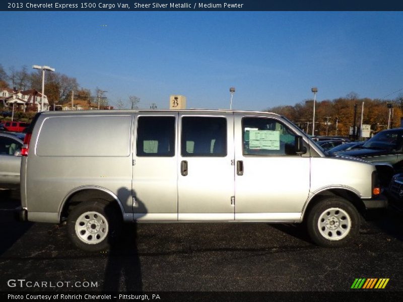 Sheer Silver Metallic / Medium Pewter 2013 Chevrolet Express 1500 Cargo Van