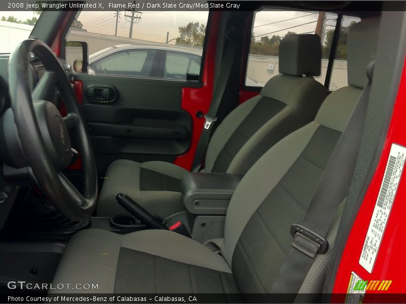 Flame Red / Dark Slate Gray/Med Slate Gray 2008 Jeep Wrangler Unlimited X