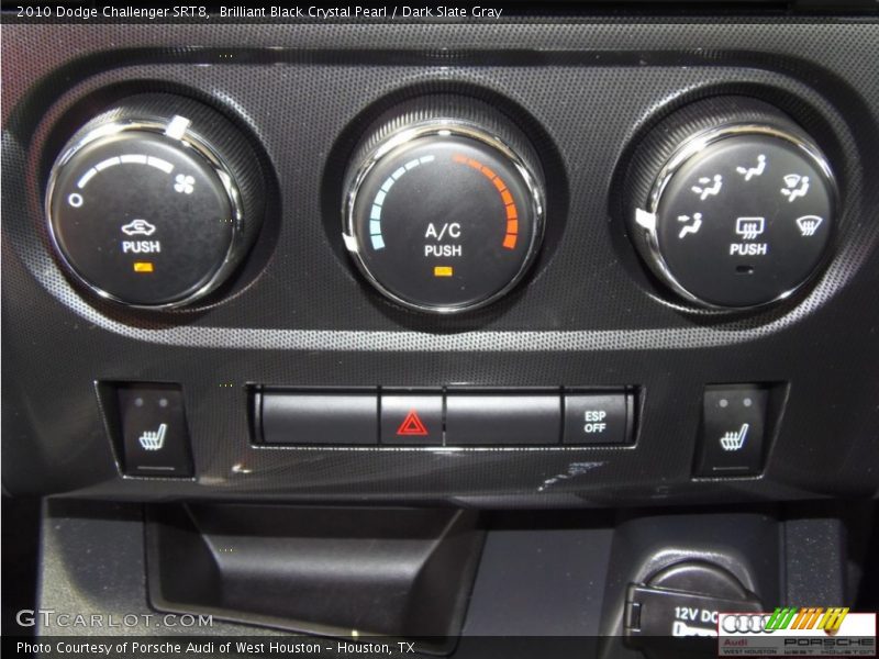 Brilliant Black Crystal Pearl / Dark Slate Gray 2010 Dodge Challenger SRT8