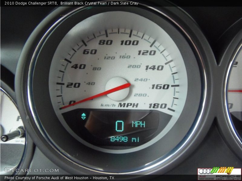 Brilliant Black Crystal Pearl / Dark Slate Gray 2010 Dodge Challenger SRT8