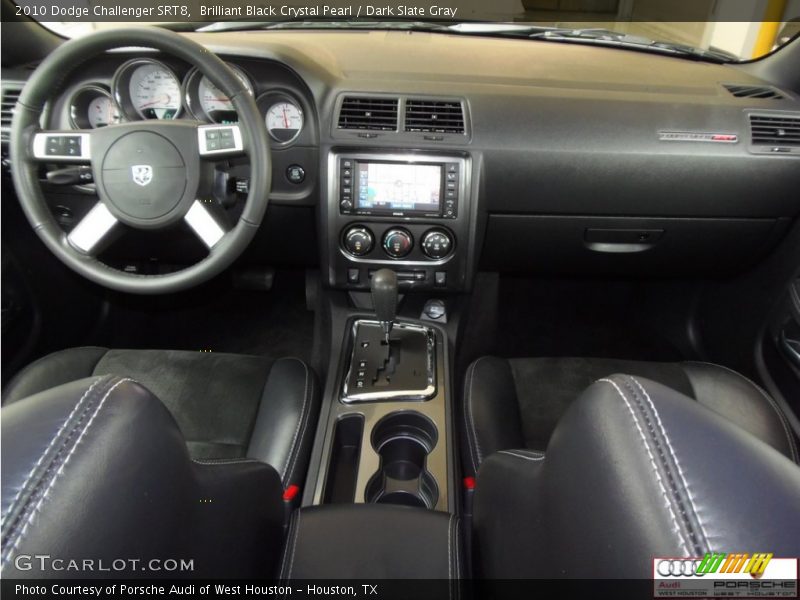 Brilliant Black Crystal Pearl / Dark Slate Gray 2010 Dodge Challenger SRT8