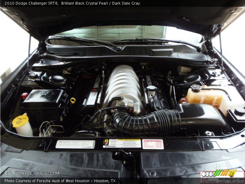 Brilliant Black Crystal Pearl / Dark Slate Gray 2010 Dodge Challenger SRT8