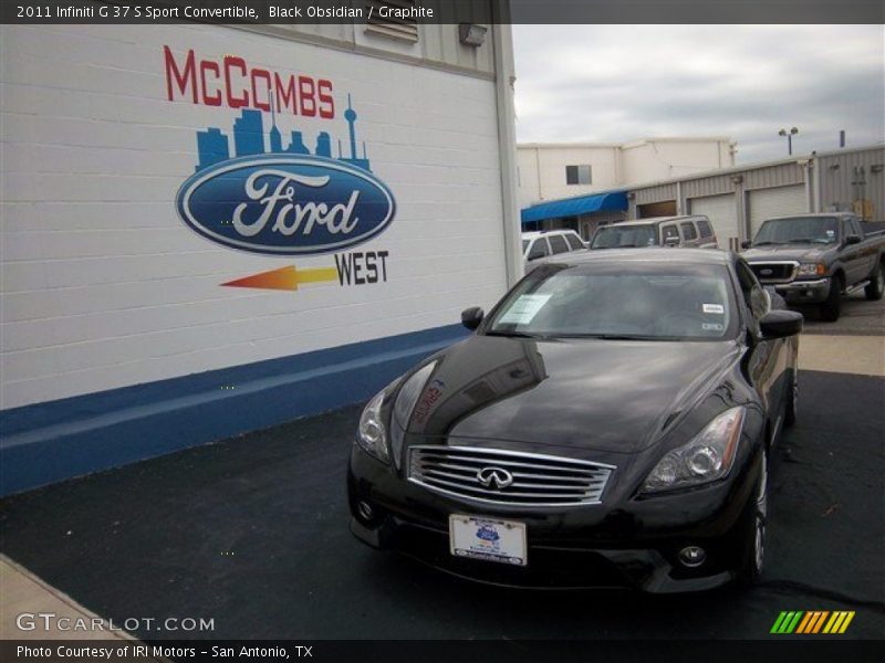 Black Obsidian / Graphite 2011 Infiniti G 37 S Sport Convertible