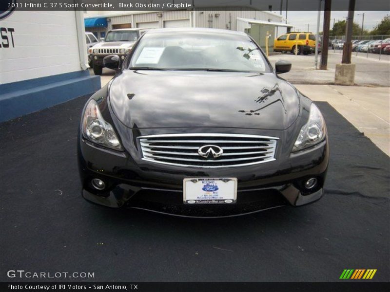 Black Obsidian / Graphite 2011 Infiniti G 37 S Sport Convertible