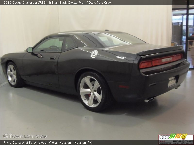 Brilliant Black Crystal Pearl / Dark Slate Gray 2010 Dodge Challenger SRT8