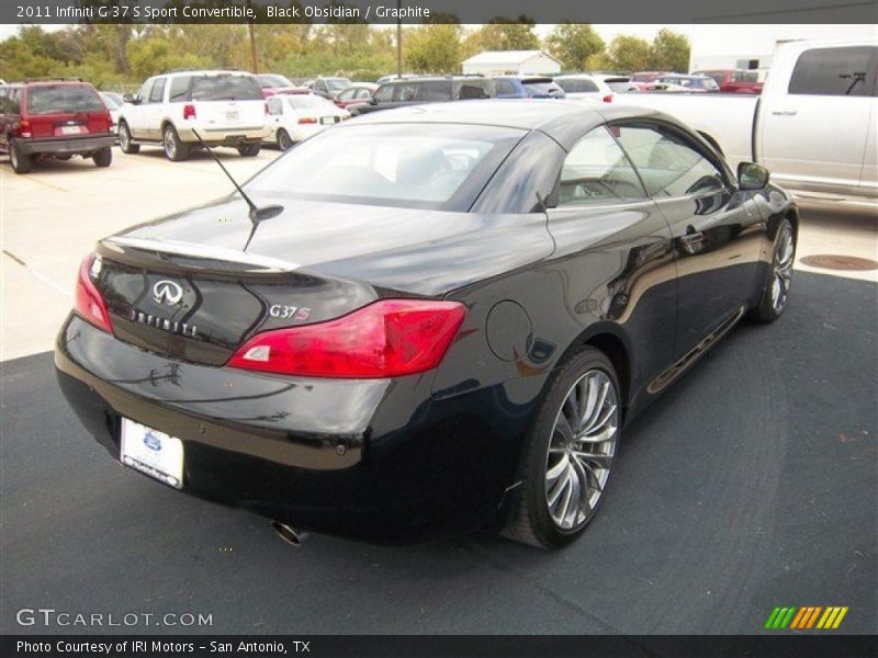 Black Obsidian / Graphite 2011 Infiniti G 37 S Sport Convertible