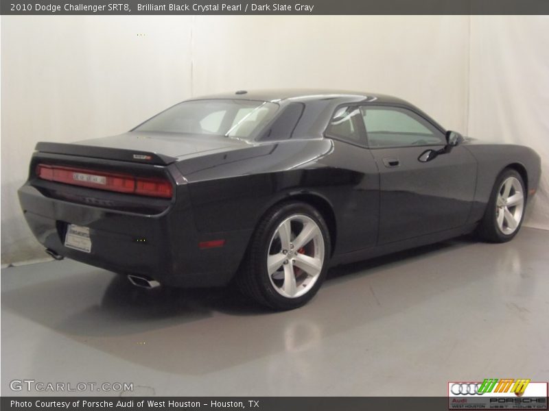 Brilliant Black Crystal Pearl / Dark Slate Gray 2010 Dodge Challenger SRT8