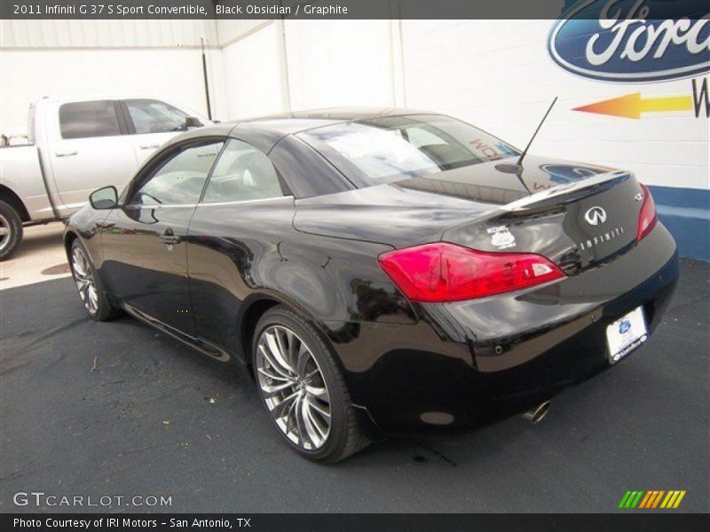 Black Obsidian / Graphite 2011 Infiniti G 37 S Sport Convertible