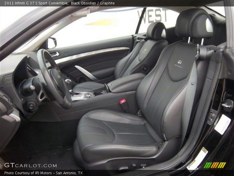 Black Obsidian / Graphite 2011 Infiniti G 37 S Sport Convertible