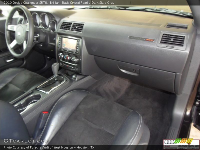 Brilliant Black Crystal Pearl / Dark Slate Gray 2010 Dodge Challenger SRT8