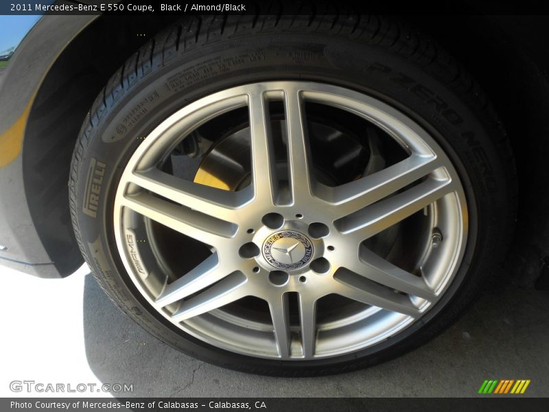 Black / Almond/Black 2011 Mercedes-Benz E 550 Coupe