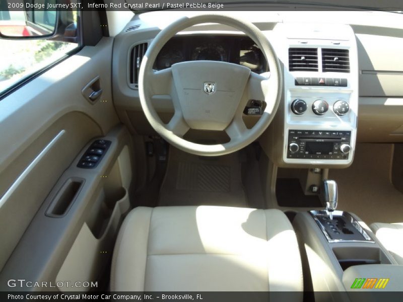 Inferno Red Crystal Pearl / Pastel Pebble Beige 2009 Dodge Journey SXT