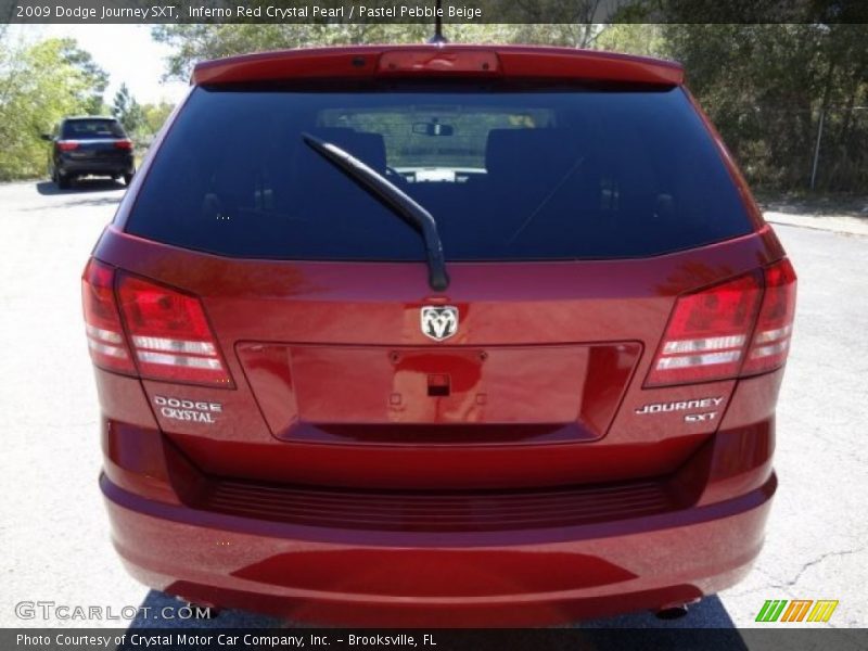 Inferno Red Crystal Pearl / Pastel Pebble Beige 2009 Dodge Journey SXT