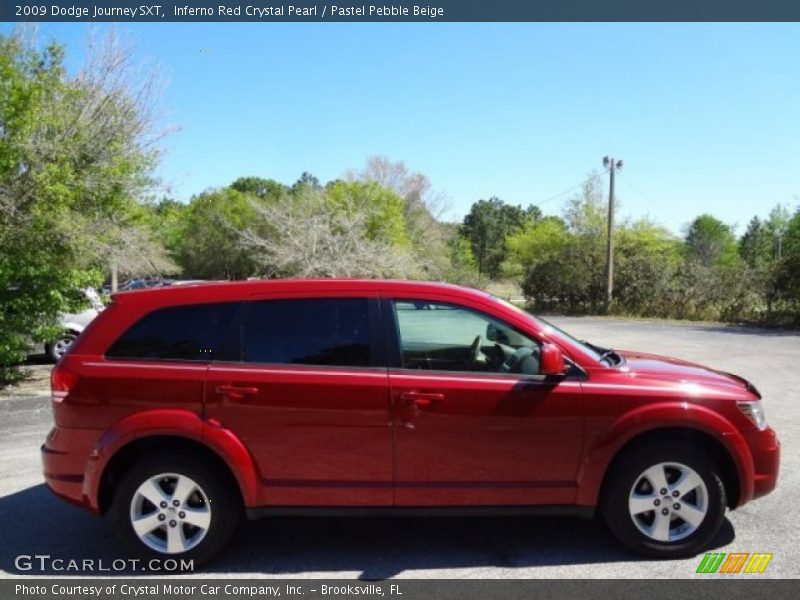 Inferno Red Crystal Pearl / Pastel Pebble Beige 2009 Dodge Journey SXT
