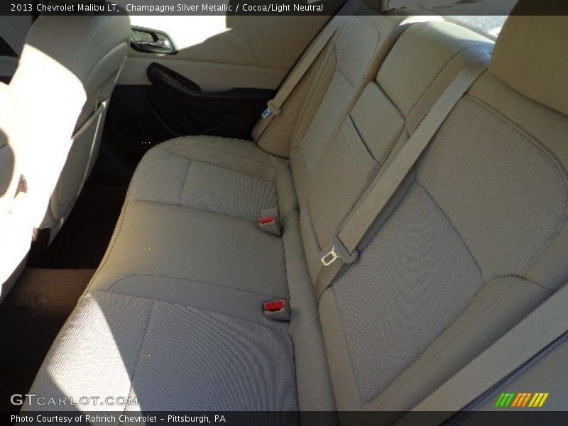 Champagne Silver Metallic / Cocoa/Light Neutral 2013 Chevrolet Malibu LT