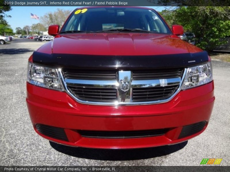 Inferno Red Crystal Pearl / Pastel Pebble Beige 2009 Dodge Journey SXT