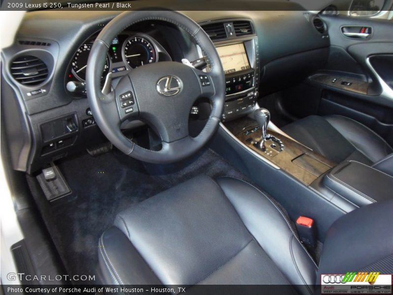 Tungsten Pearl / Black 2009 Lexus IS 250