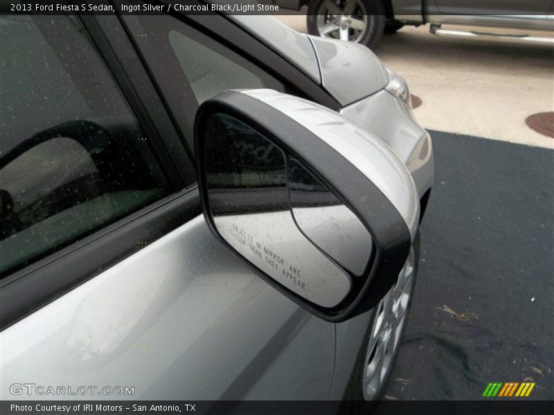 Ingot Silver / Charcoal Black/Light Stone 2013 Ford Fiesta S Sedan