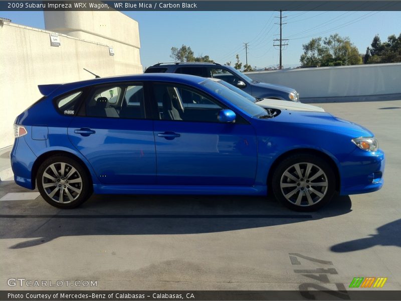 WR Blue Mica / Carbon Black 2009 Subaru Impreza WRX Wagon