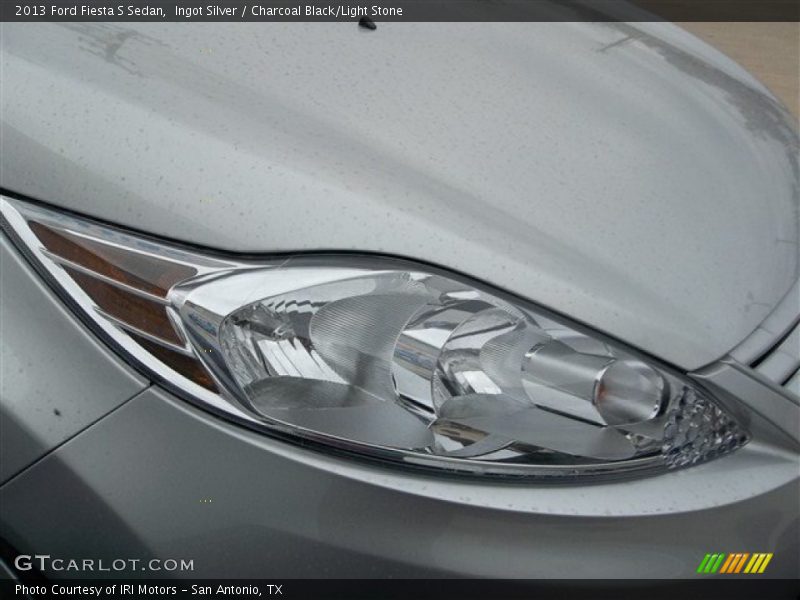 Ingot Silver / Charcoal Black/Light Stone 2013 Ford Fiesta S Sedan