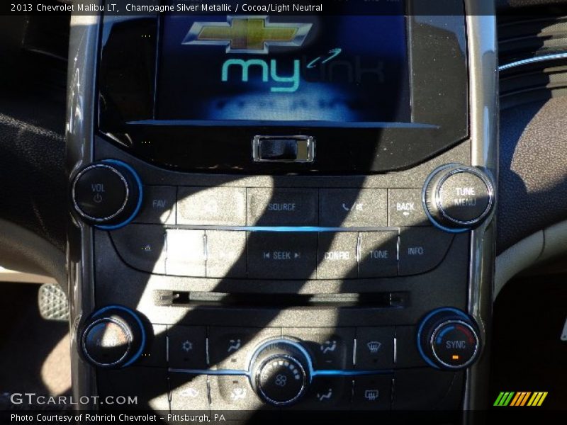 Champagne Silver Metallic / Cocoa/Light Neutral 2013 Chevrolet Malibu LT