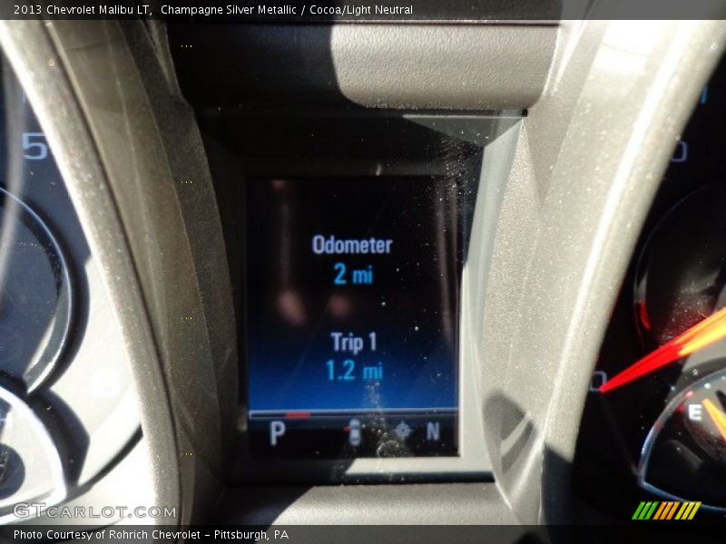 Champagne Silver Metallic / Cocoa/Light Neutral 2013 Chevrolet Malibu LT