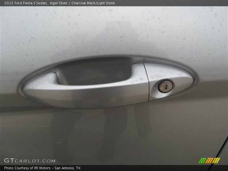 Ingot Silver / Charcoal Black/Light Stone 2013 Ford Fiesta S Sedan