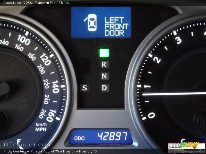 Tungsten Pearl / Black 2009 Lexus IS 250