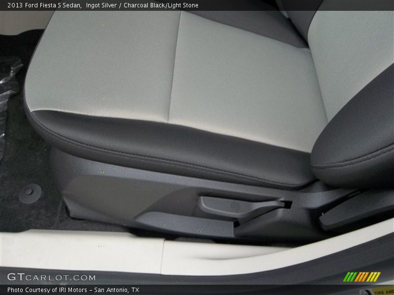 Ingot Silver / Charcoal Black/Light Stone 2013 Ford Fiesta S Sedan