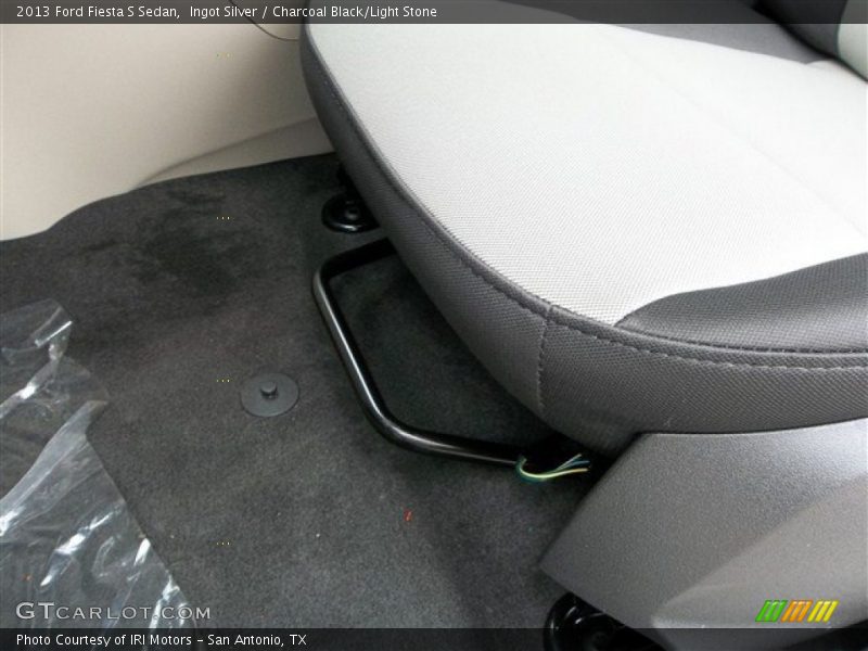 Ingot Silver / Charcoal Black/Light Stone 2013 Ford Fiesta S Sedan