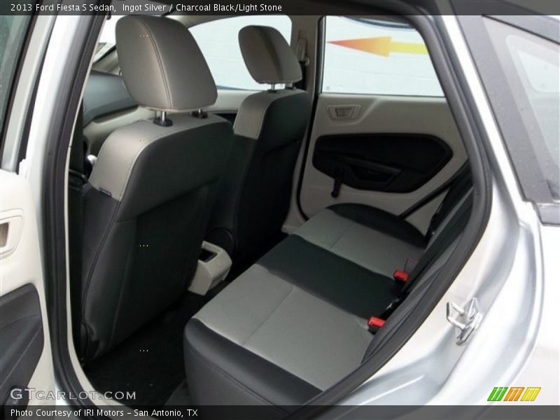 Ingot Silver / Charcoal Black/Light Stone 2013 Ford Fiesta S Sedan