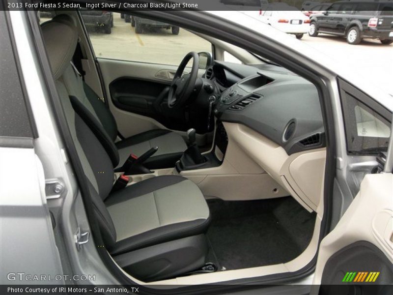 Ingot Silver / Charcoal Black/Light Stone 2013 Ford Fiesta S Sedan