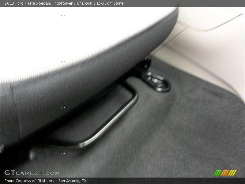 Ingot Silver / Charcoal Black/Light Stone 2013 Ford Fiesta S Sedan