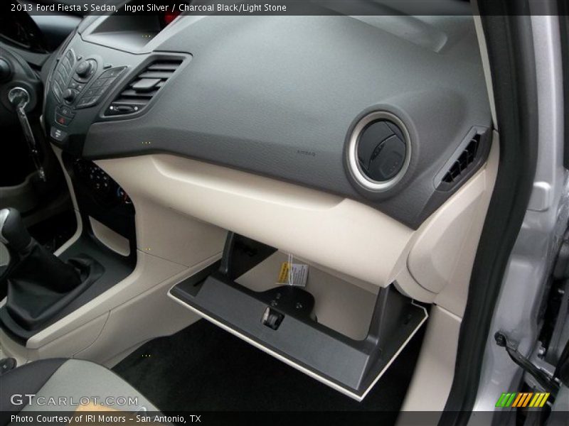 Ingot Silver / Charcoal Black/Light Stone 2013 Ford Fiesta S Sedan