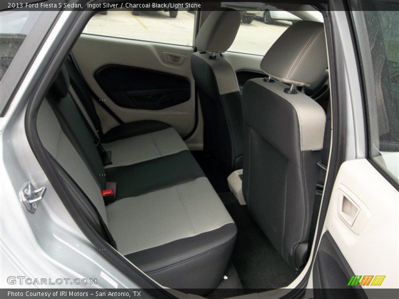 Ingot Silver / Charcoal Black/Light Stone 2013 Ford Fiesta S Sedan
