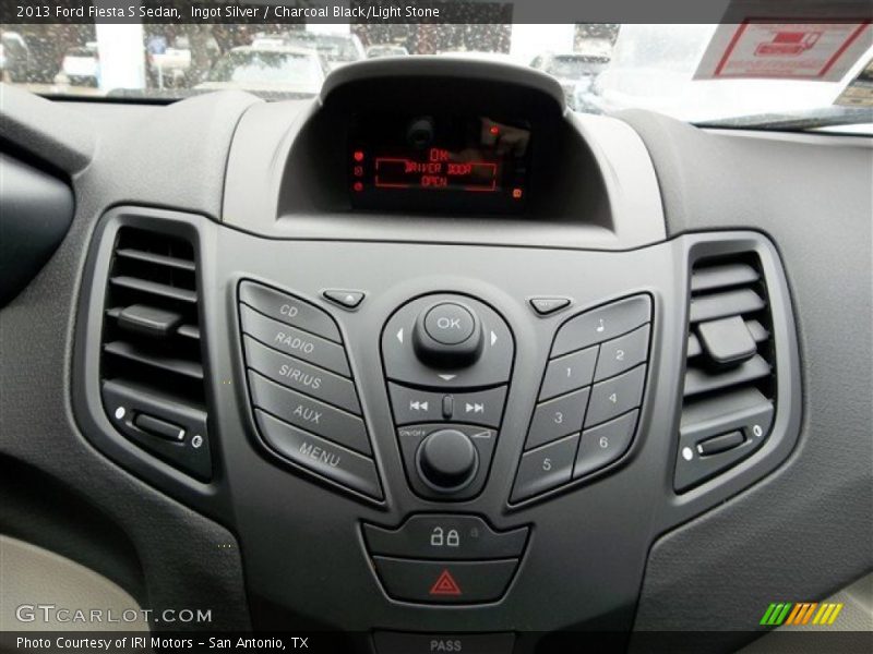 Ingot Silver / Charcoal Black/Light Stone 2013 Ford Fiesta S Sedan