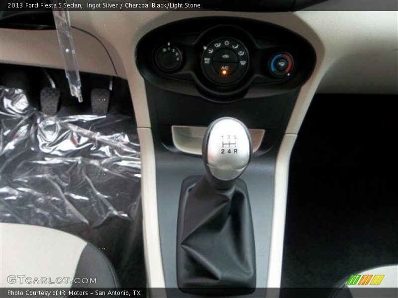 Ingot Silver / Charcoal Black/Light Stone 2013 Ford Fiesta S Sedan