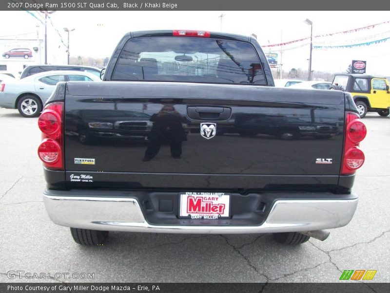 Black / Khaki Beige 2007 Dodge Ram 1500 SLT Quad Cab